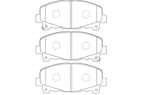 KAVO PARTS Комплект тормозных колодок, дисковый тормоз BP-2060